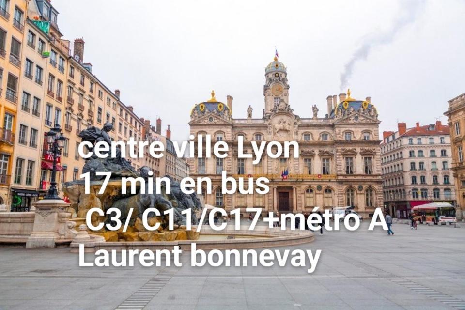 Medipole T2 Avec Un Garage Gratuit Sur Place, 16Min A Centre Ville Lyon En Metro A Villeurbanne Exteriér fotografie